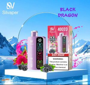 SILVAPER 40000 Puffs 20MG 4 Mode Adjustable Ice Disposable Vape Black Dragon