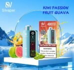 SILVAPER 40000 Puffs 20MG 4 Mode Adjustable Ice Disposable Vape Kiwi Passion Fruit Guava