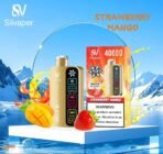 SILVAPER 40000 Puffs 20MG 4 Mode Adjustable Ice Disposable Vape Strawberry Mango