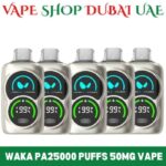 Best WAKA PA25000 Puffs 50MG Disposable Vape in Dubai