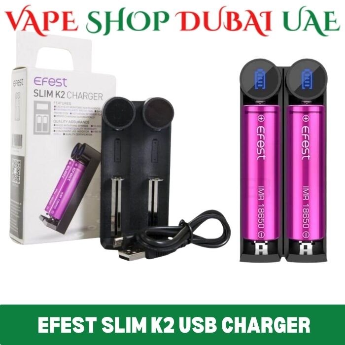 EFEST Slim K2 USB Battery Charger in Dubai