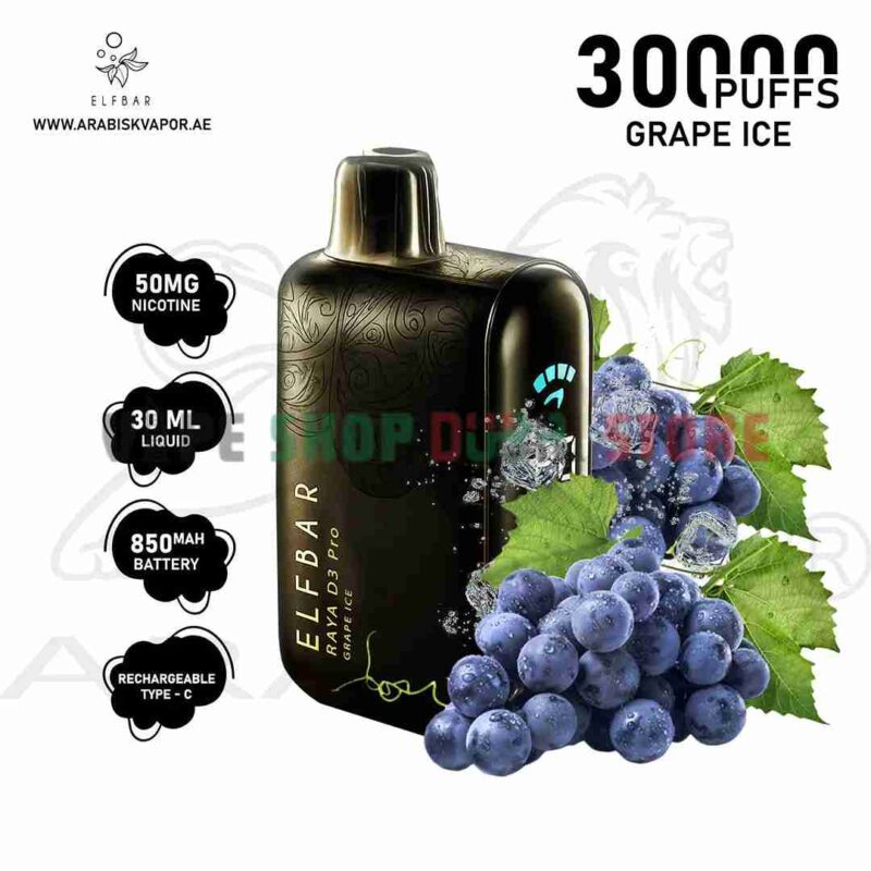 Elfbar-Raya-d3-pro-30000-puffs-50mg-nicotine-triple-mode-disposable-GRAPE-ICE