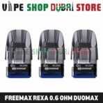 Freemax-Rexa-Duomax-Replacement-Pods-with-Dual-Mesh-Coils-–-Vape-Shop-Dubai-Store-0.6ohm