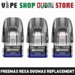 Freemax-Rexa-Duomax-Replacement-Pods-with-Dual-Mesh-Coils-–-Vape-Shop-Dubai-Store