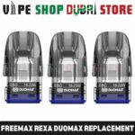 Freemax-Rexa-Duomax-Replacement-Pods-with-Dual-Mesh-Coils-–-Vape-Shop-Dubai-Store