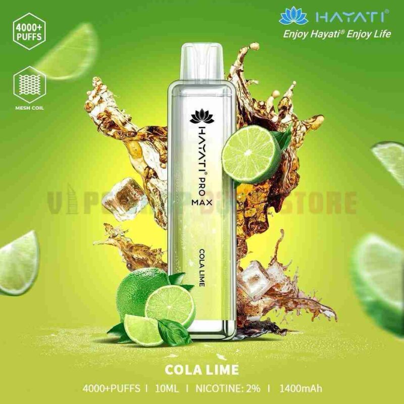 HAYATI-Pro-Max-4000-Puffs-20MG-Disposable-Vape-in-Dubai-COLA-LIME