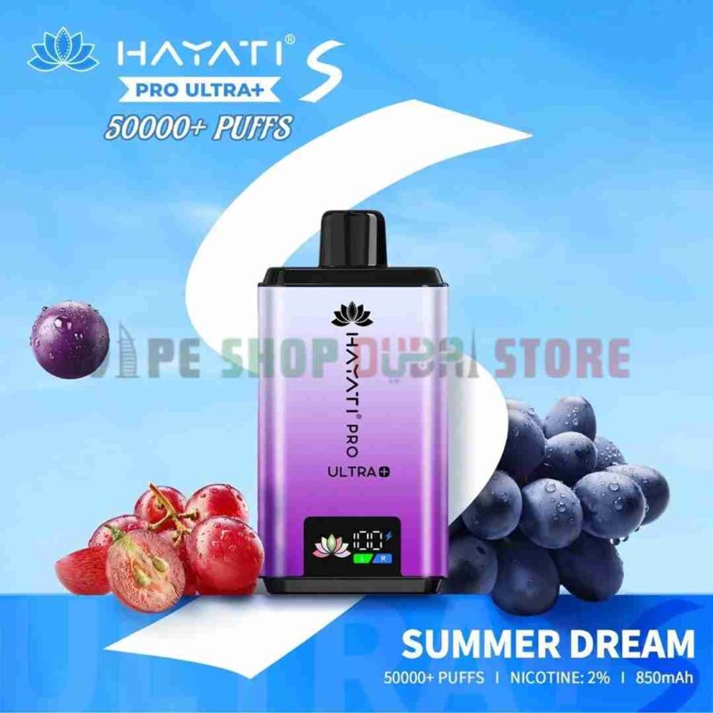 Hayati Pro Ultra+ 50000 Puffs Vape – Ultimate Disposable Vape in Dubai SUMMER DREAM