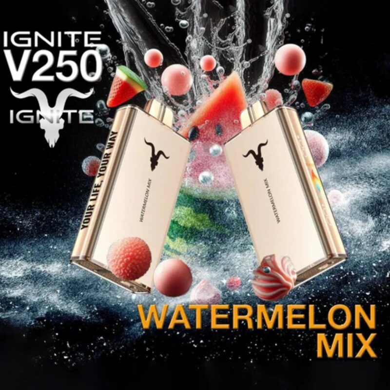 IGNITE V250 25000 Puffs Disposable Vape 50MG – Buy Now in Dubai WATERMELON MIX