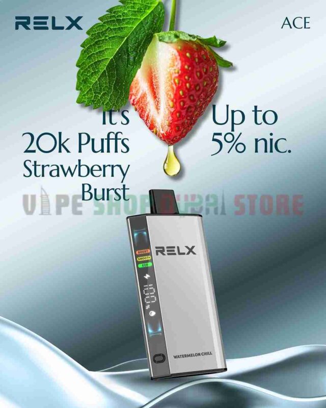RELX Ace 20000 Puffs 50MG Disposable Vape in Dubai