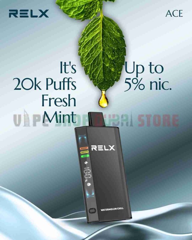 RELX Ace 20000 Puffs 50MG Disposable Vape in Dubai