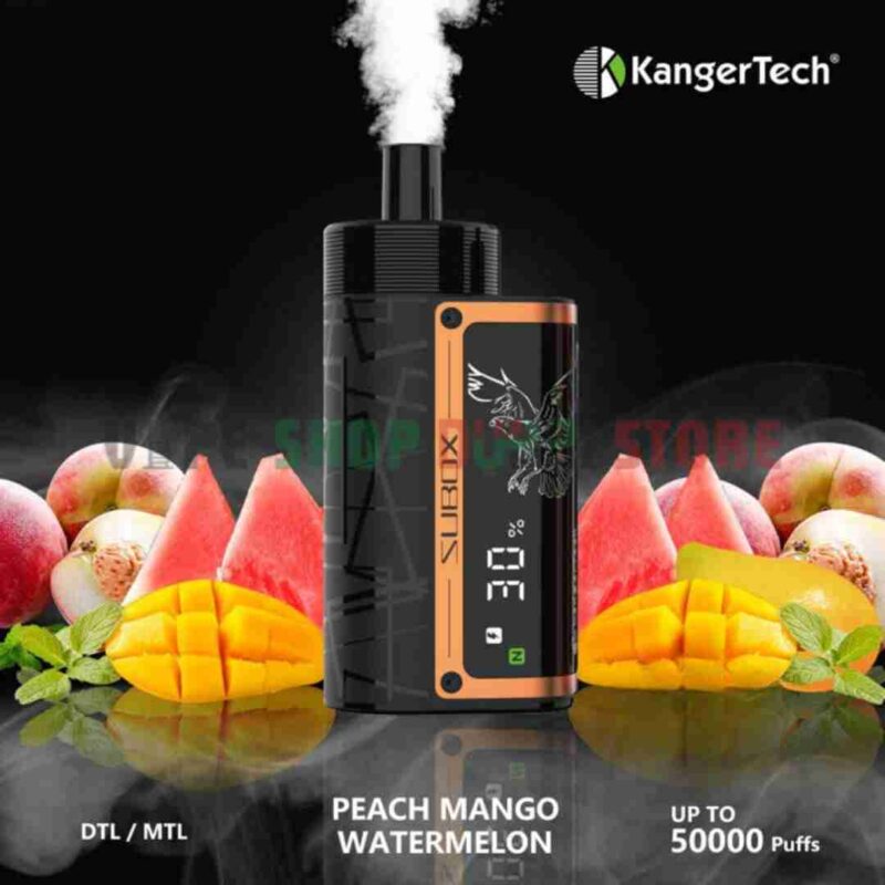 KANGER-SUBOX-50000-Puffs-Disposable-Vape-Price-in-Dubai-PEACH-MANGO-WATERMELON