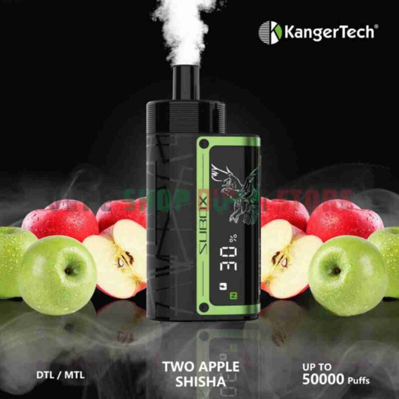 KANGER-SUBOX-50000-Puffs-Disposable-Vape-Price-in-Dubai-TWO-APPLE-SHISHA