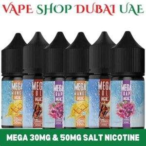 MEGA 30mg and 50mg 30ml Salt Nicotine E-juice in Dubai