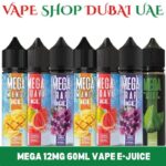 MEGA Vape Juice 60ml E-Liquid 12mg E-Juice in Dubai