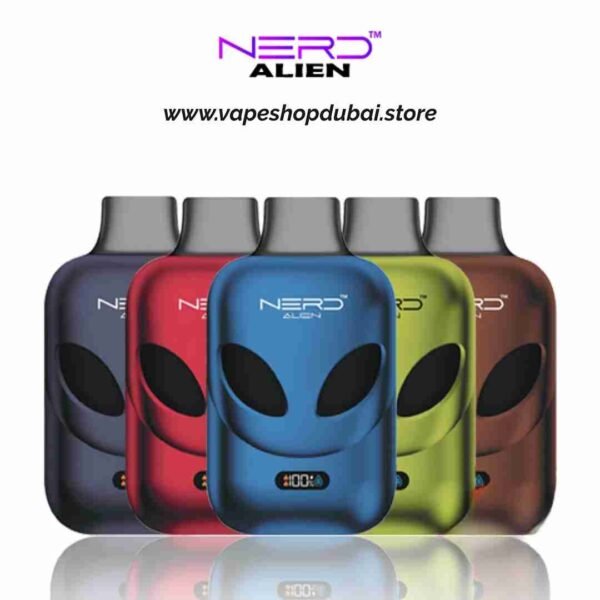 NERD-Alien-12000-Puffs-20MG-Disposable-Vape-in-Dubai