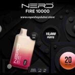 NERD-Fire-10000-Puffs-20MG-Disposable-Vape-in-Dubai