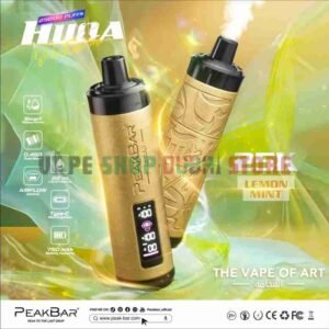 PEAKBAR-HUQA-25000-Puffs-DTL-5MG-Disposable-Vape-in-Dubai-LEMON-MINT