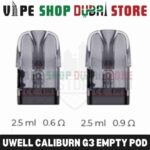 Uwell-Caliburn-G3-Empty-Pod-In-Dubai-UAE_