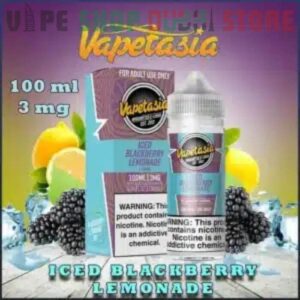 VAPETASIA Vape Juice 100ML 3MG E-Liquid in Dubai Iced Blackberry Lemonade