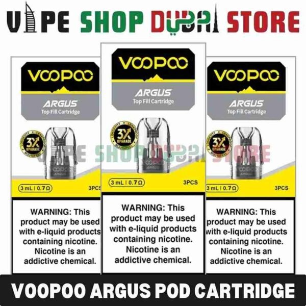 VOOPOO-Argus-Pod-Cartridge-0.4Ω0.7Ω1.2Ω-Replacement-Pod-3ml2ml-in-Dubai
