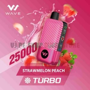 WAVE-Turbo-25000-Puffs-50MG-Disposable-Vape-in-Dubai-STRAWMELON-PEACH