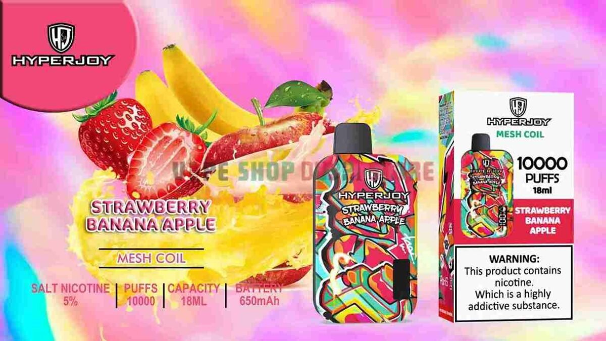 HYPERJOY-Limited-Edition-10000-Puffs-Disposable-Vape-In-UAE-strawberry-banana-apple
