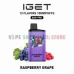 IGET-Bar-Pro-10000-Puffs-50MG-Nicotine-Disposable-Vape-RASPBERRY-GRAPE