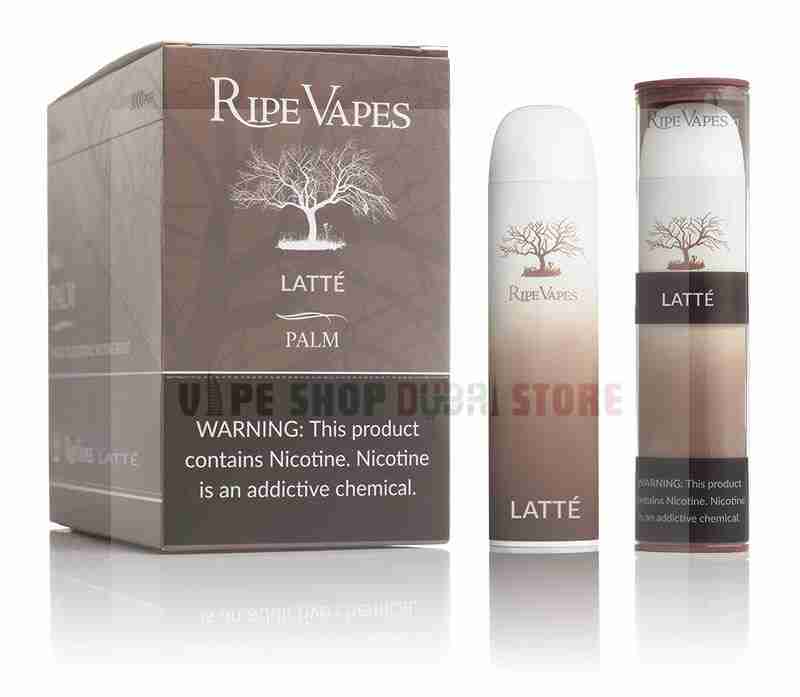 Ripe Vapes Palm 3000 Puffs 20mg Disposable Device in Dubai, UAE-LATTE