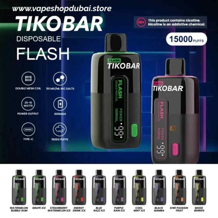 TIKOBAR Flash 15000 Puffs 5% Nicotine Disposable Vape