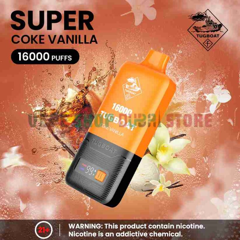 TUGBOAT-Super-16000-Puffs-50MG-Disposable-Vape-Price-in-Dubai-Coke-Vanilla