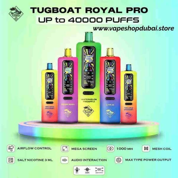 Tugboat-Royal-Pro-40000-Puffs-Disposable-Vape-in-Dubai
