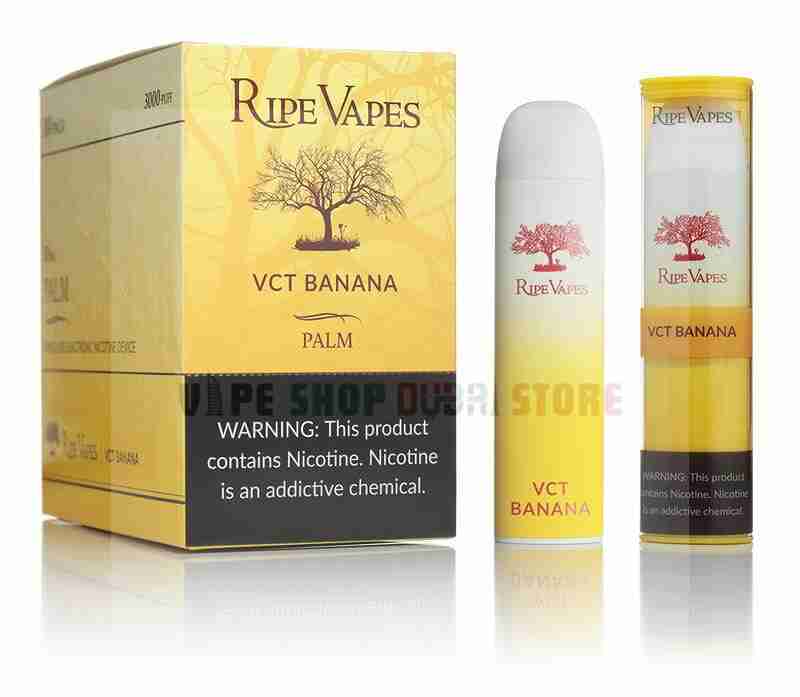 Ripe Vapes Palm 3000 Puffs 20mg Disposable Device in Dubai, UAE-VCT-BANANA