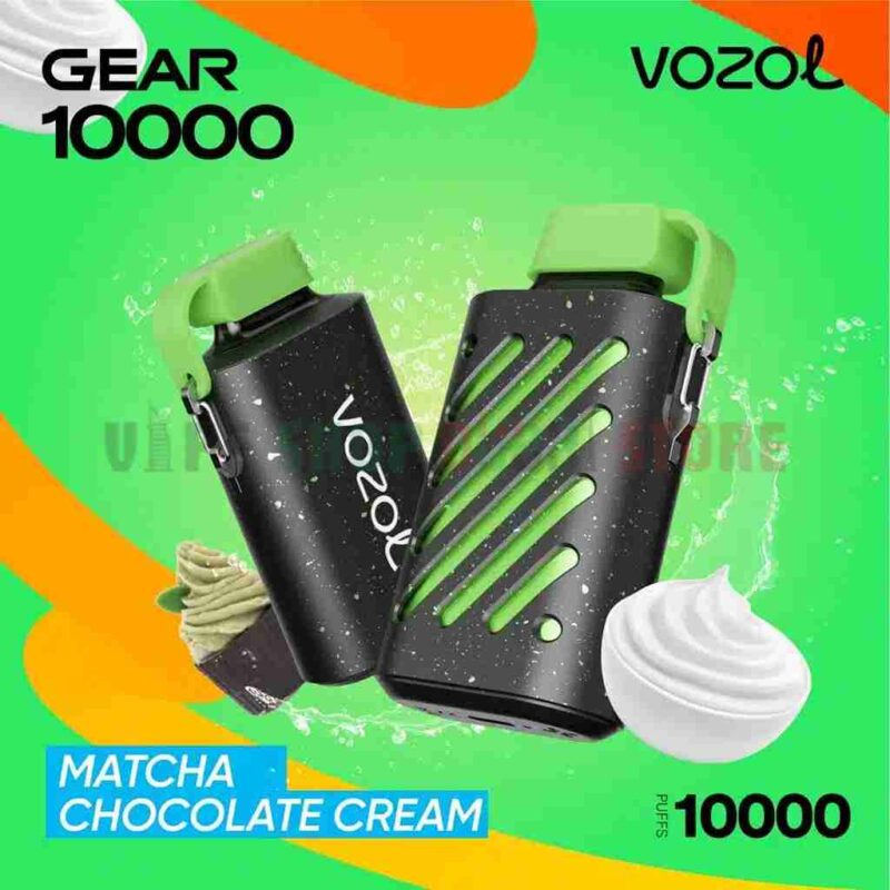 VOZOL-GEAR-10000-PUFFS-Disposable-Vape-in-Dubai-Matcha-Chocolate-Cream