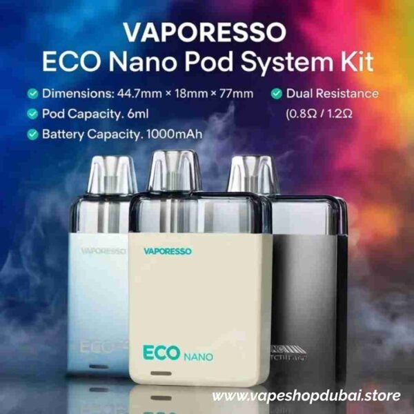 Vaporesso-ECO-Nano-Pod-System-Kit-6ml-In-UAE