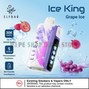ELF BAR ICE KING 30000 PRICE IN DUBAI GRAPE ICE