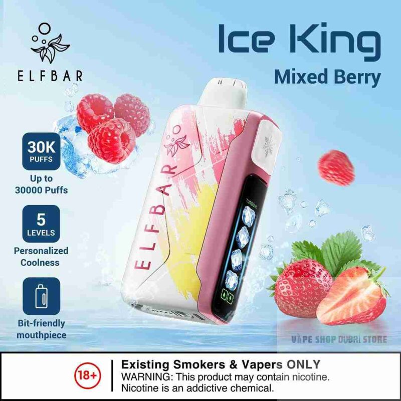 ELF BAR Ice King 30000 Puffs 50MG Disposable Vape in Dubai-MIXED-BERRY