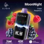 ELF BAR Moon Night 40000 Puffs 50MG Disposable Vape grape raspberry