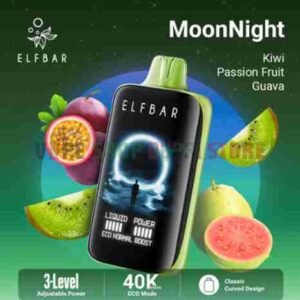 ELF BAR Moon Night 40000 Puffs 50MG Disposable Vape kiwi passion fruit guava