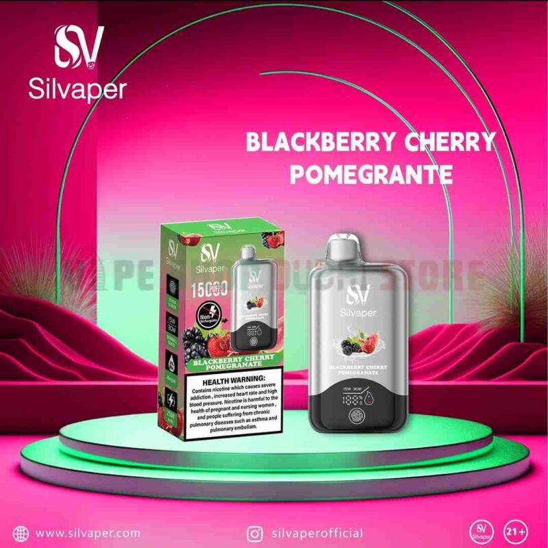 Silvaper-15000-Puffs-Disposable-Vape-Blackberry-Cherry-Pomegranate