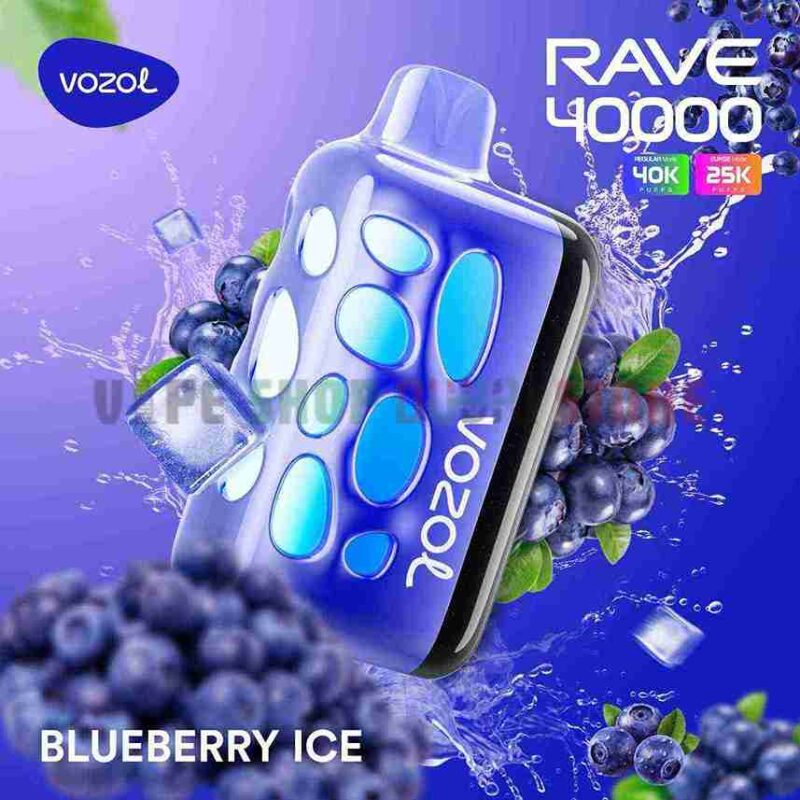 VOZOL Rave 40000 Puffs 50MG Disposable Vape Price in Dubai Blueberry Ice_4_11zon