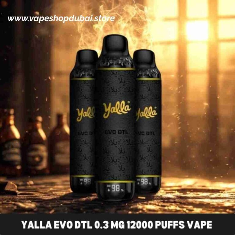 Yalla-Evo-DTL-0.3-Mg-12000-puffs-Disposable-Vape-in-Dubai