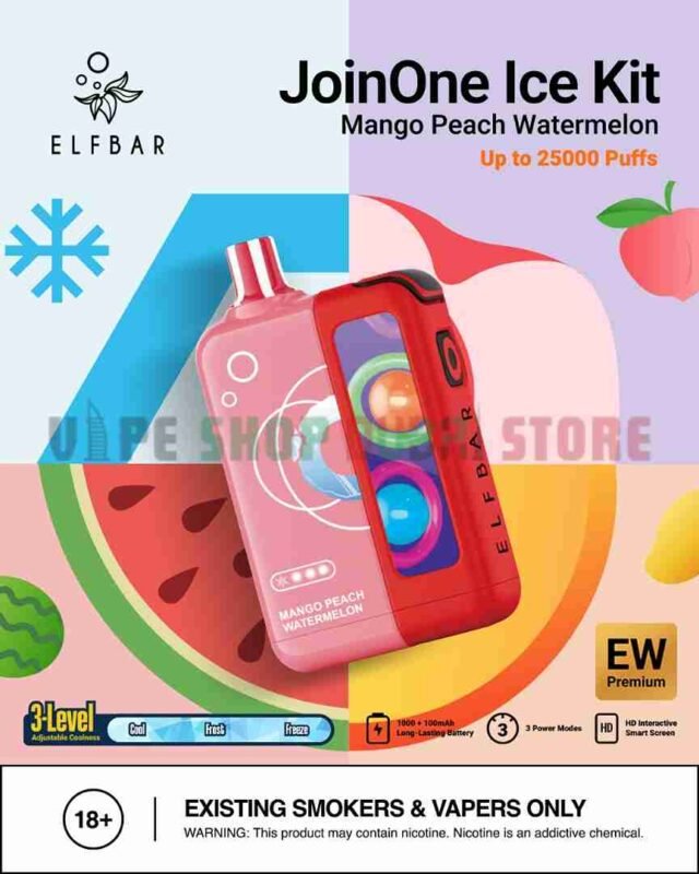 Elf-Bar-ew-25000-Puffs-50mg-Nicotine-Ice-Adjustable-Disposable-Vape-MANGO-PEACH-WATERMELON