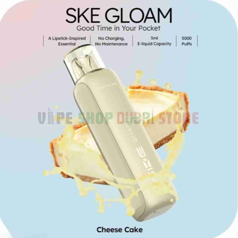 SKE-Gloam-5000-Puffs-Disposable-Vape-20mg-In-UAE-CHEESE-CAKE