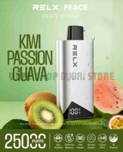 RELX-Peace-25k-Puffs-20MG-Disposable-Vape-In-Dubai-KIWI-PASSIOIN-GUAVA