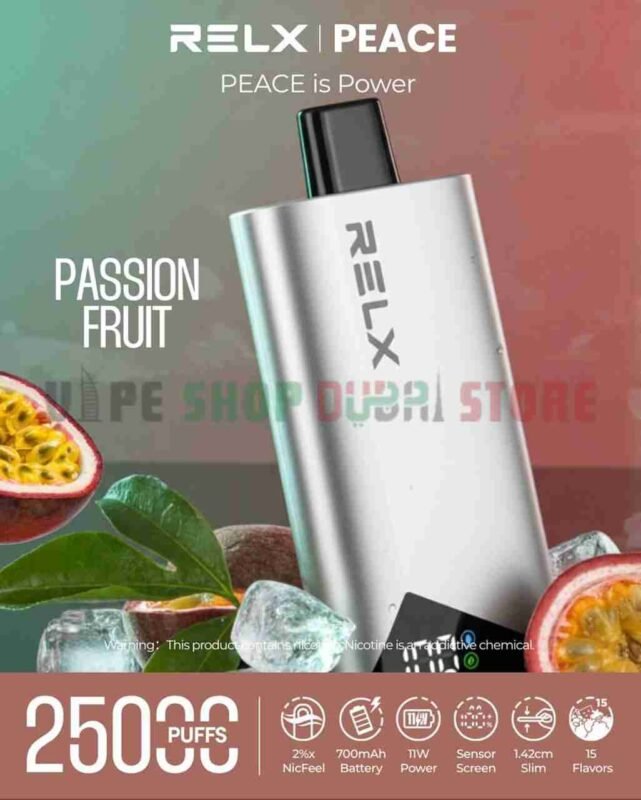 RELX-Peace-25k-Puffs-20MG-Disposable-Vape-In-Dubai-PASSION-FRUIT