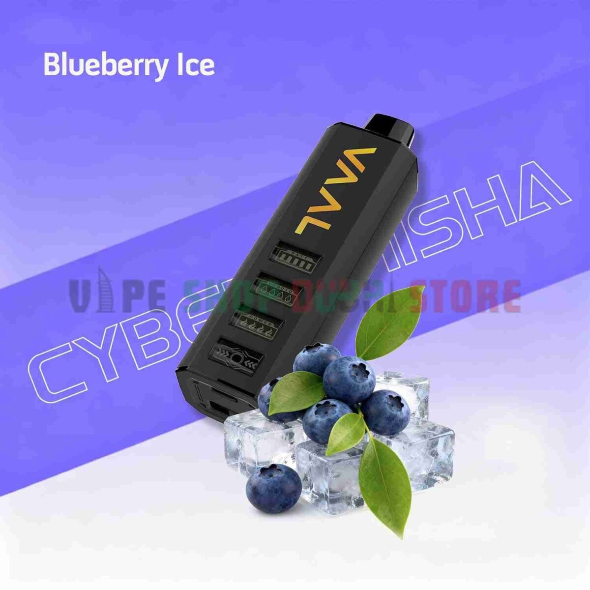 Vaal-Cyber-Shisha-DTL-50000-Puffs-5mg-Nicotine-In-Dubai-BLUEBERRY-ICE