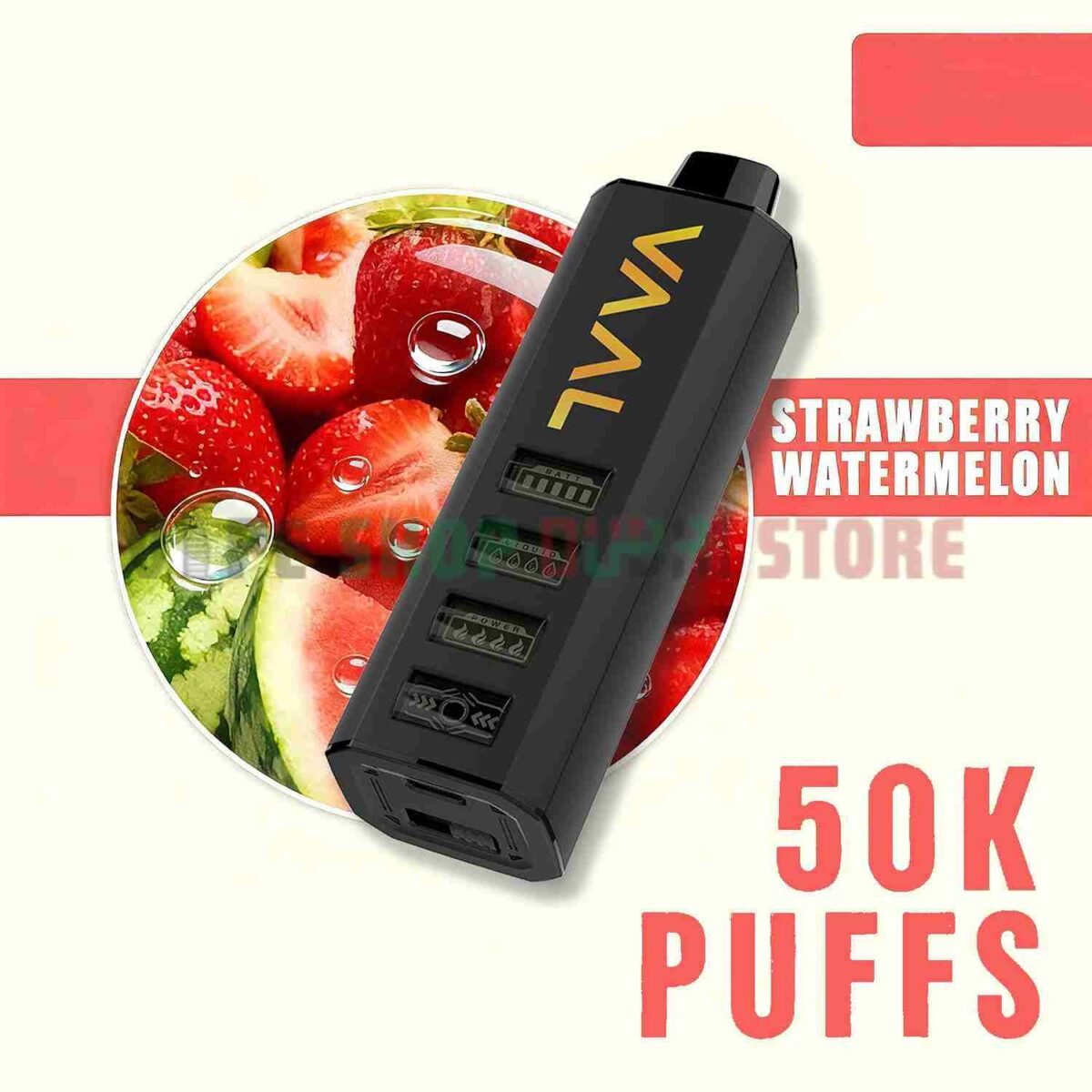 Vaal-Cyber-Shisha-DTL-50000-Puffs-5mg-Nicotine-In-Dubai-STRAWBERRY-WATERMELON