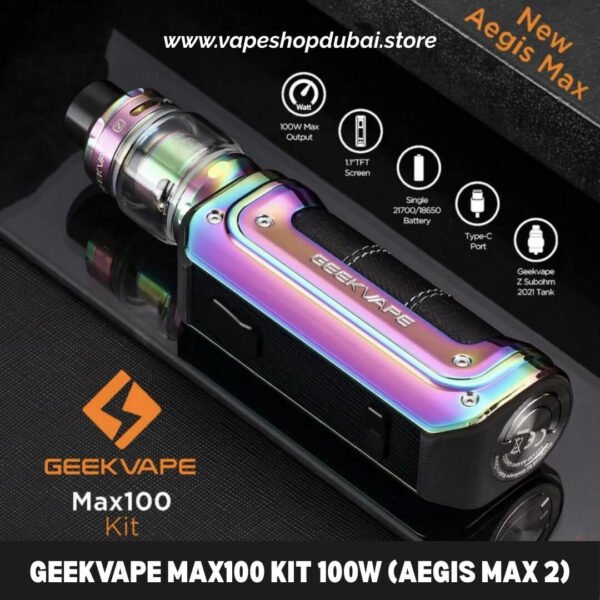 Geekvape-Max100-Kit-100W-Aegis-Max-2-with-Z-Subohm-2021Tank-Atomizer-5ml