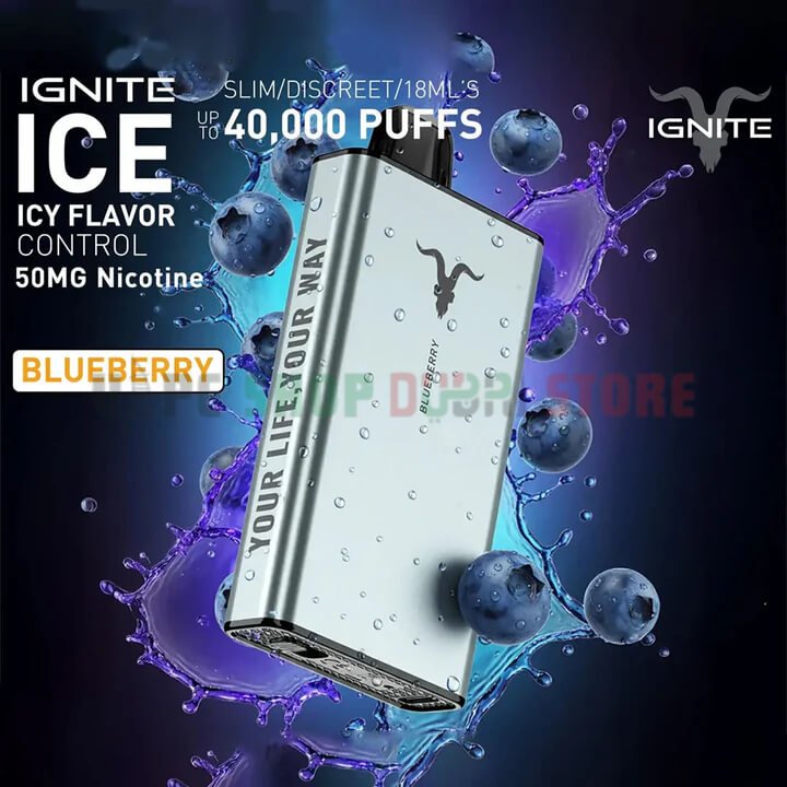 Ignite-Ice-40000-Puffs-Disposable-Vape-Icy-Flavor-Control-In-The-UAE-BLUEBERRY