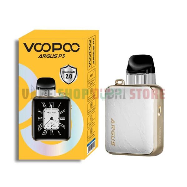 VOOPOO-Argus-P3-Pod-Kit-in-Dubai-Silver-Leather